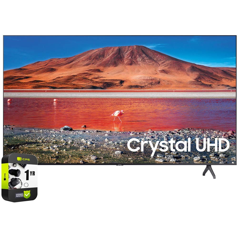 SAMSUNG UN43TU7000FXZA 43 inch 4K Ultra HD Smart LED TV Bundle with CPS Enhanced Protection Pack