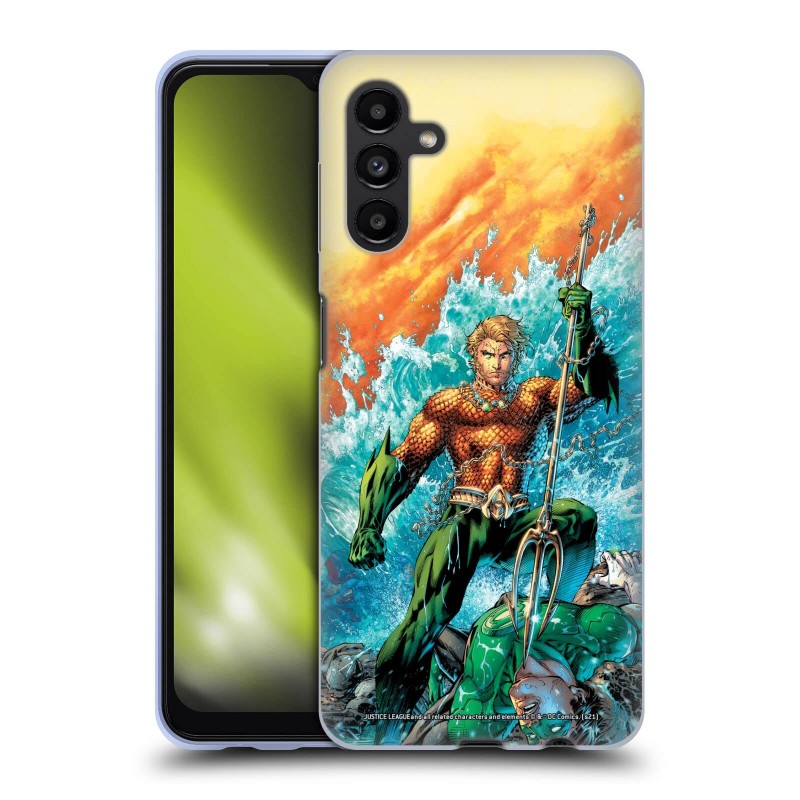 Head Case Designs Officially Licensed Justice League DC Comics New 52#4 Aquaman Comic Book Cover Soft Gel Case Compatible with Samsung Galaxy A13 5G (2021)