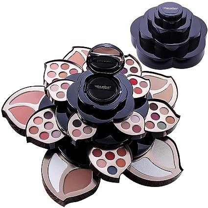 All in One Makeup Kits for Women,Flower Makeup Gift Set for Women Girls & Teen,Petals Expand to 4 Tiers, Full Makeup Kit for Professional Makeup Artist or Beginners