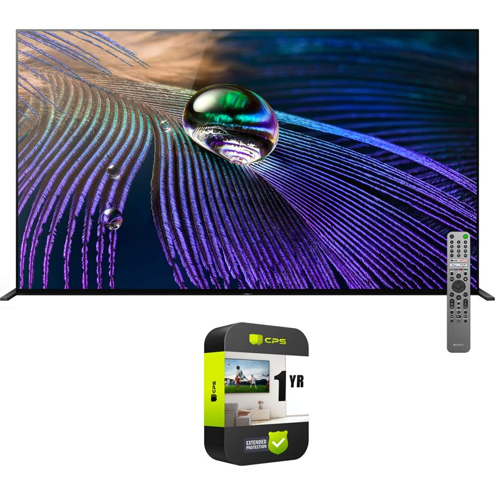 Sony XR65A90J 65 inch OLED 4K HDR Ultra Smart TV Bundle with 1 YR CPS Enhanced Protection Pack