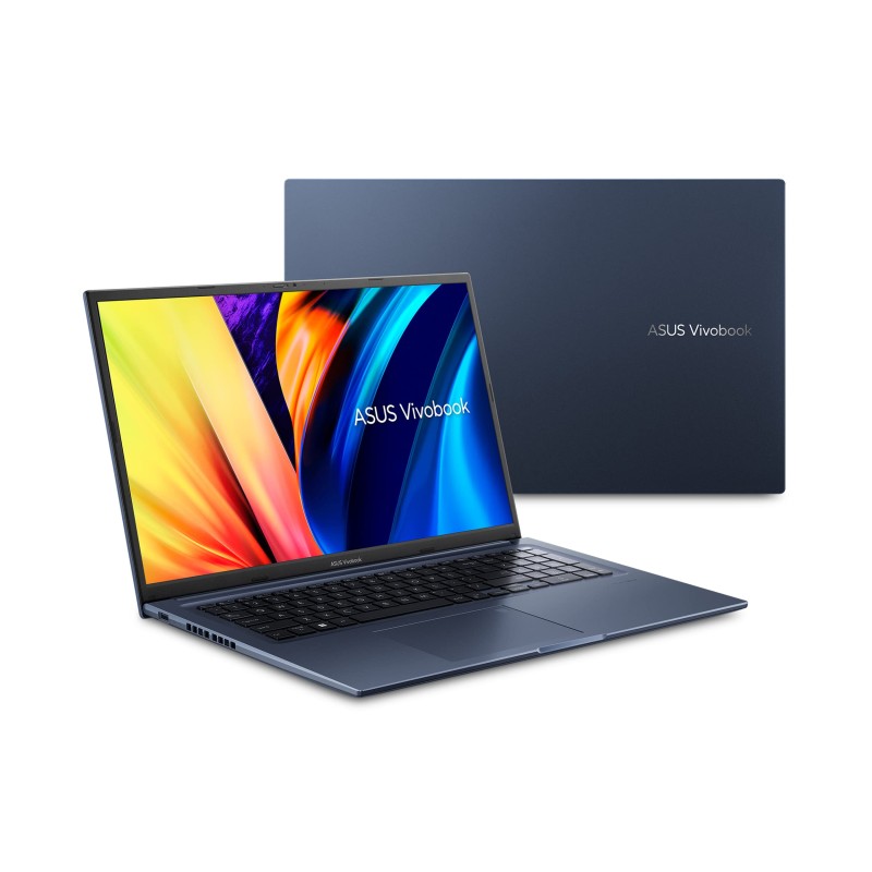 ASUS VivoBook 17X Laptop, 17.3 inch FHD Display, Intel Core i7-12700H CPU, Intel Iris Xe Graphics, 16GB RAM, 1TB SSD, Fingerprint Sensor, Windows 11 Home, Quiet Blue, K1703ZA-DS76