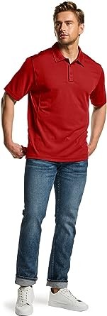 CQR Men's Polo Shirt, Long and Short Sleeve Tactical Shirts, Dry Fit Lightweight Golf Shirts, Outdoor UPF 50+ Pique Shirt
