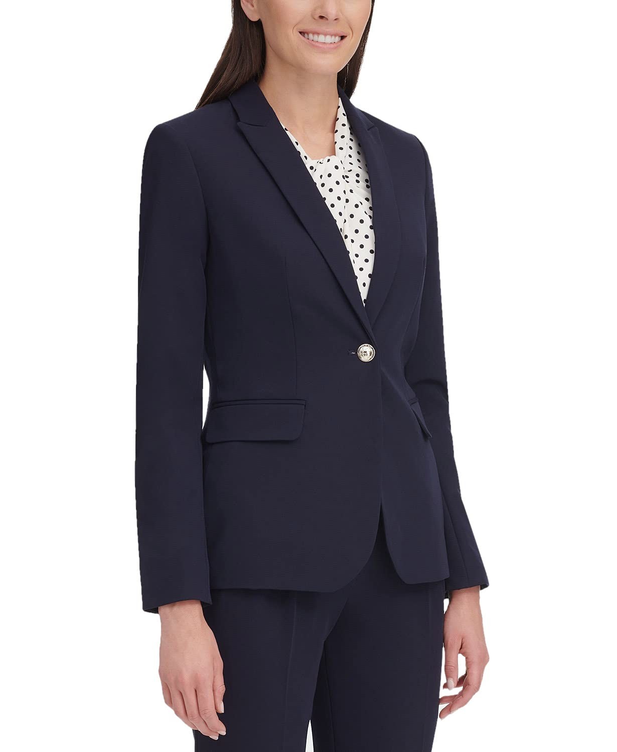 Women's 2 Buttons Business Blazer Pant Suit Set for Work
