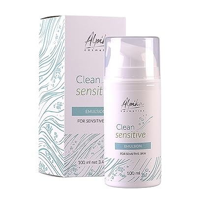 Alpika cosmetics Creamy Cleansing Emulsion for Sensitive and Rosacea-Prone Skin, Facial Cleanser Based on Natural Ingredients, Moisturizing Cleanser for Face, Daily Facial Cleanser (3.4 fl oz)