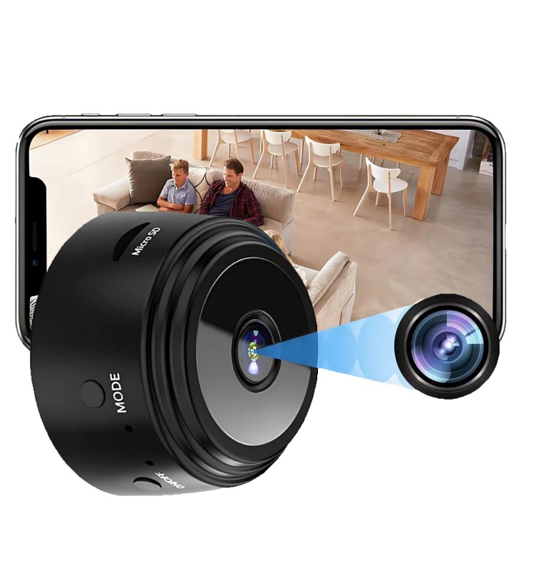 2023 Upgraded 1080P WiFi Camera Detector for Home Office,Indoor Camera with Motion Detection Night Vision - Car Cameras for Surveillance-bb