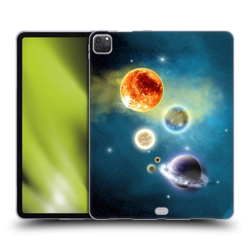 Head Case Designs Officially Licensed Simone Gatterwe New Solar System Planets Soft Gel Case Compatible with Apple iPad Pro 12.9 2020/2021/2022