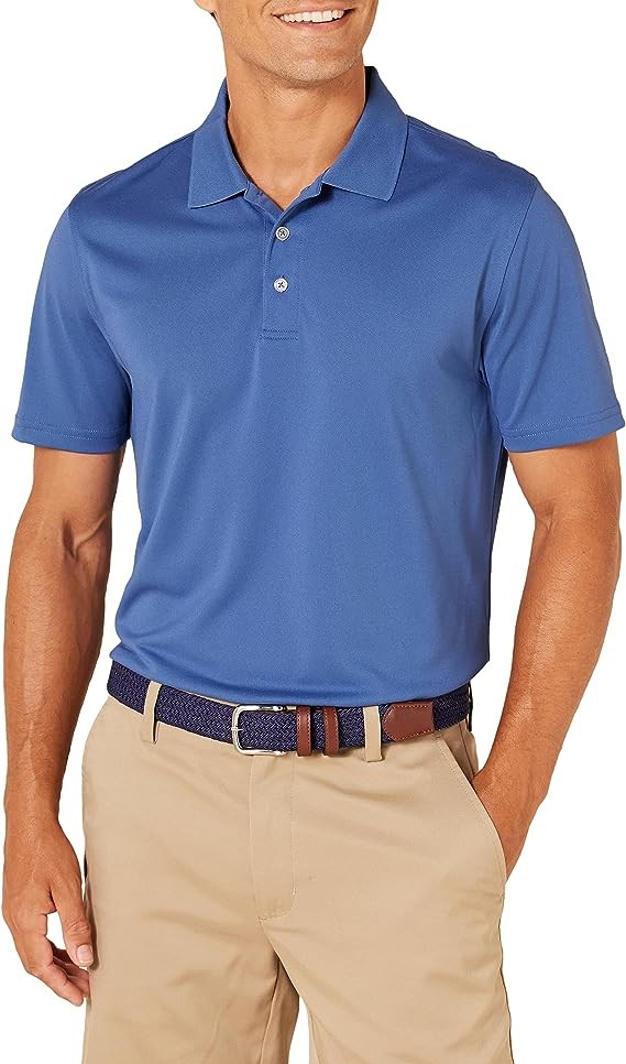 Men's Slim-Fit Quick-Dry Golf Polo Shirt