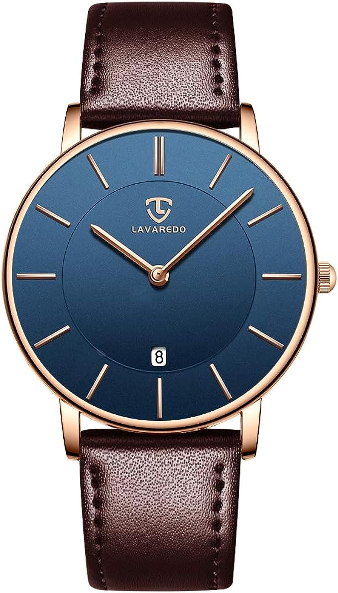 BEN NEVIS Mens Watches, Minimalist Fashion Simple Wrist Watch for Men Analog Date with Leather Strap