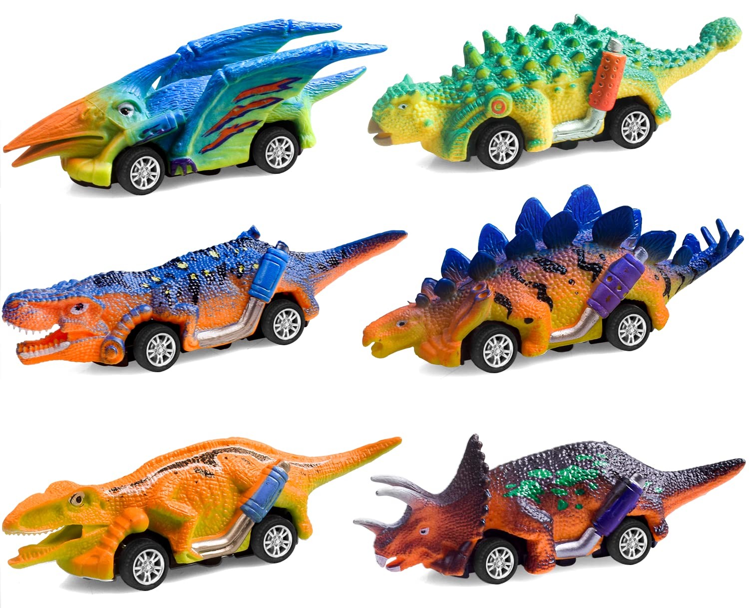 FFTROC Dinosaur Toys for Kids 3-5 Pull Back Cars 6 Pack - Monster Trucks Toys for 3 4 5 Year Old Boys Toys Birthday for Kids Dinosaur Toys for 3 Year Old Boy  (0 评论)