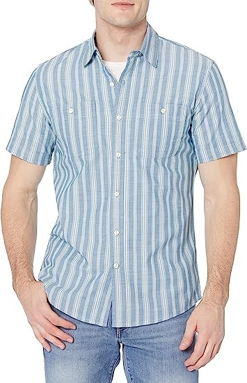 Men's Short-Sleeve Chambray Shirt