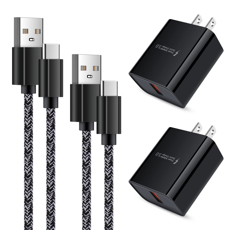 Type C Charger Android Samsung Galaxy Charger Fast Charging Cell Phone Charger Block Wall Plug with USB C Cable 3/6FT for Samsung Galaxy S23 Ultra/S22/S21/S10/A14/A13 5G/A03s/A11/A12/A23/A32/A53