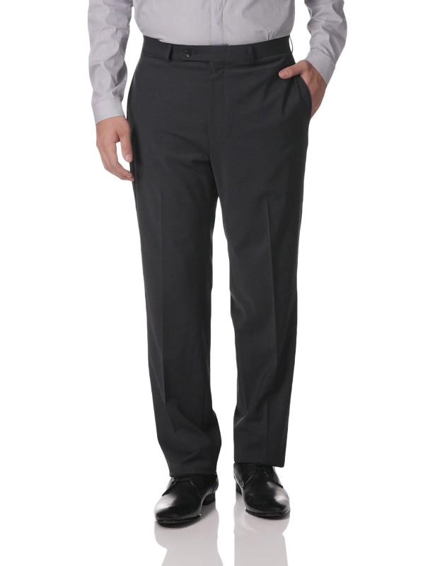 Men's Slim Fit Suit Separates, Solid Charcoal, 36W x 30L(Pants)