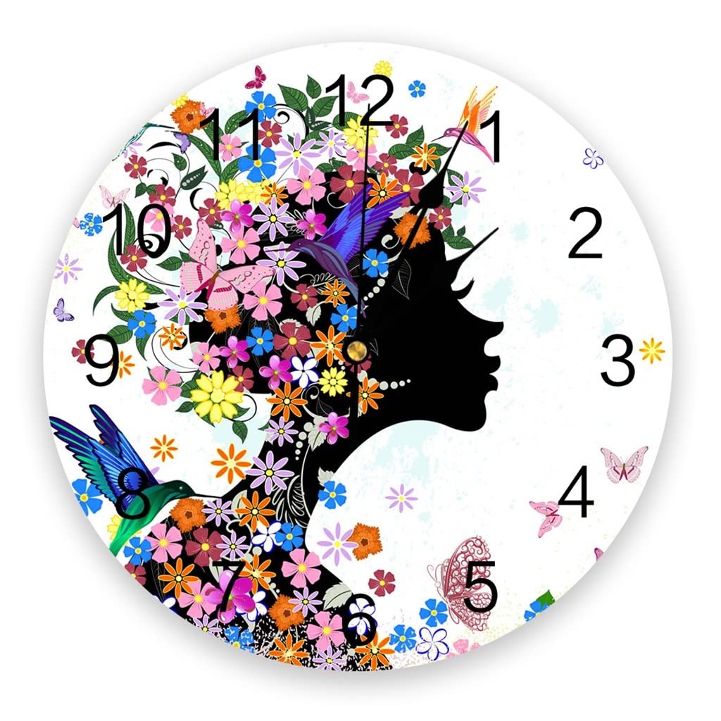 FBITE Color Wall Digital Clock Home Office Decoration PVC Modern Wall Watch for Living Room Wall Clocks