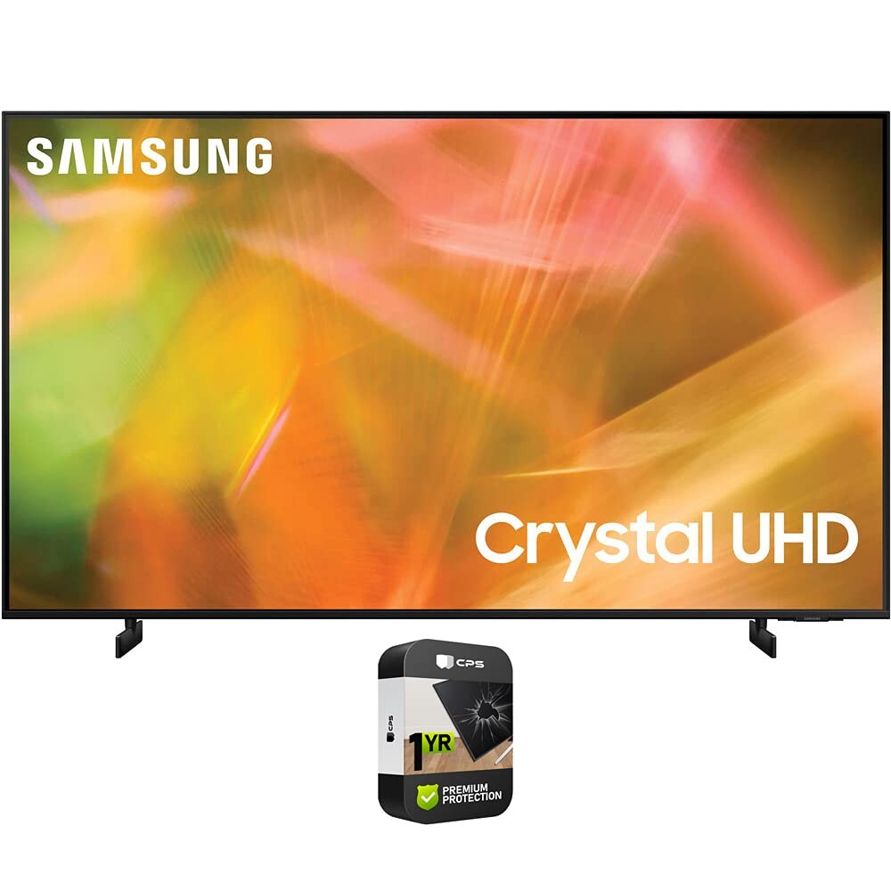 SAMSUNG 50-Inch Class Crystal 4K UHD AU8000 Series HDR, 3 HDMI Ports, Motion Xcelerator, Tap View, PC on TV, Q Symphony, Smart TV with Alexa Built-In (UN50AU8000FXZA, 2021 Model)