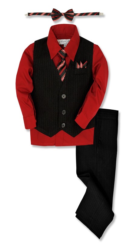 Pinstripe Boys Formal Dresswear Vest Set