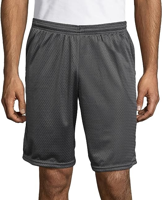Hanes Sport Men's Mesh Pocket Shorts, Men’s Performance Gear Shorts, Men’s Athletic Shorts, 9" Inseam