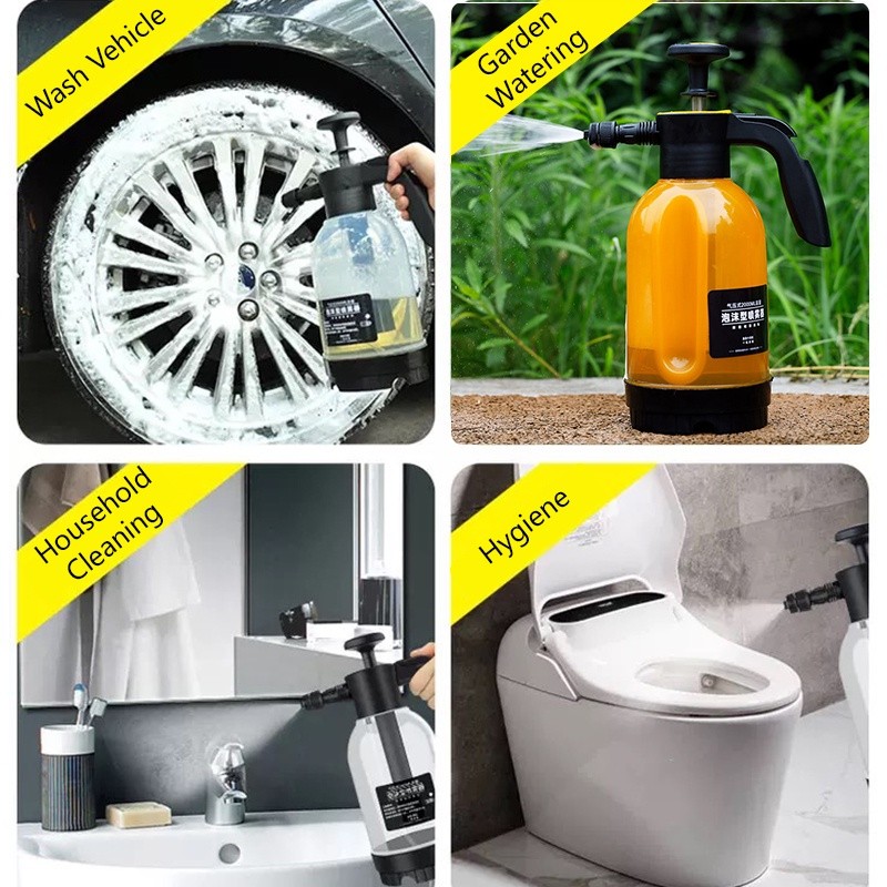 ✅SG Ready Stocks✅Car Wash Snow Foam Sprayer Bottle High Pressure Foam Spray Manual Air Pressure Garden Watering