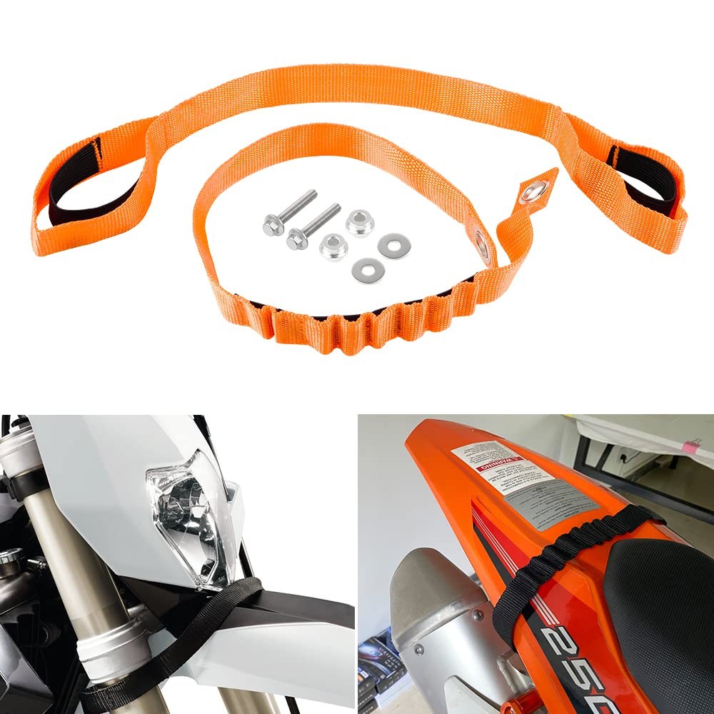 NICECNC Upgraded Orange Front & Rear Fender Lifting Pull Strap Compatible with KTM 125-450 SX/SX-F 2019-2022 125-500 EXC/EXC-F/XC/XC-F/XC-W/TPI/SIX DAYS 2020-2022,See Fitment