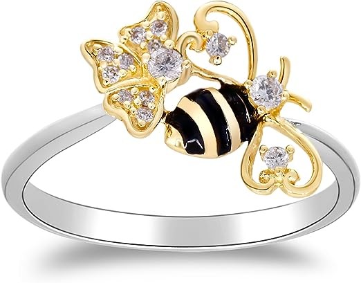 Gin & Grace 925 Sterling Silver Natural white diamond Ring for women|Ethically, authentically & organically Sourced hand-crafted jewelry for her Diamond Ring for Girl, Women and her.