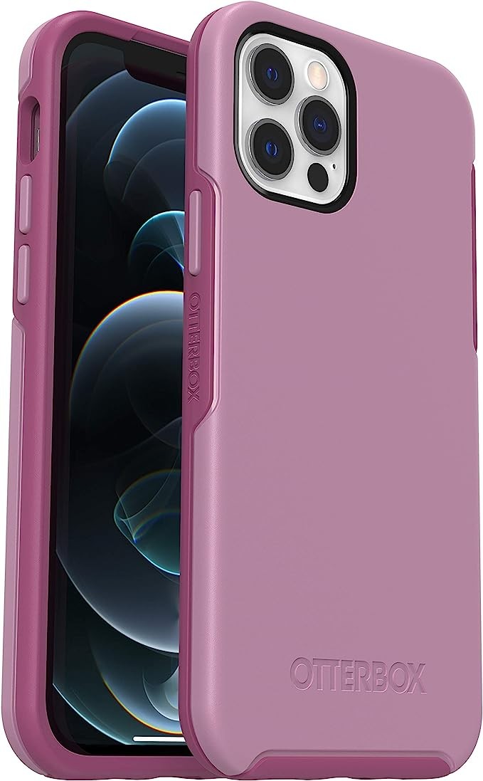 OtterBox phone transparent protective case suitable for Apple iPhone 12/iPhone 12 Pro slim anti drop symmetrical series pink