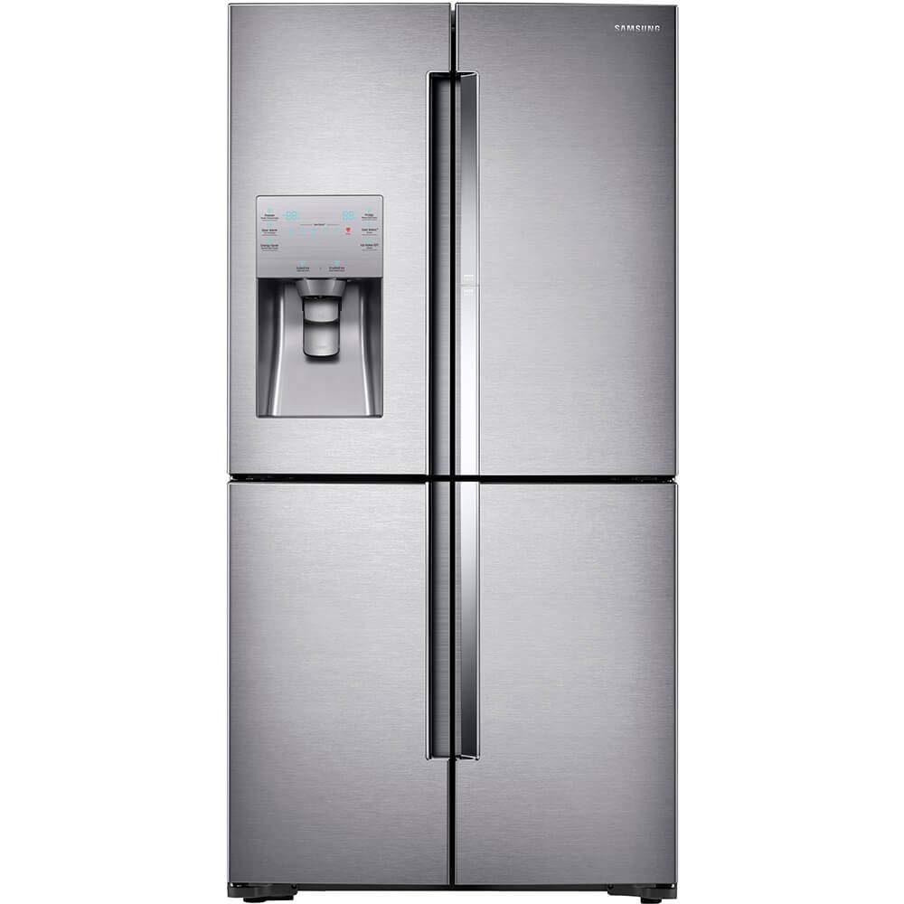 Samsung RF22K9381SR/AA 22.1 cu. ft. Counter Depth 4-Door Flex Food Showcase Refrigerator - Stainless Steel