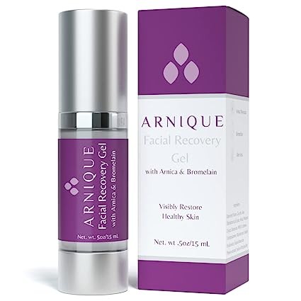 Arnique Arnica Gel for Face - Facial Recovery Gel Aftercare for Fillers & Cosmetic Injection Treatments, Arnica Montana, Bromelain, Hyaluronic Acid & Aloe Vera for Healing Bruising and Swelling After 