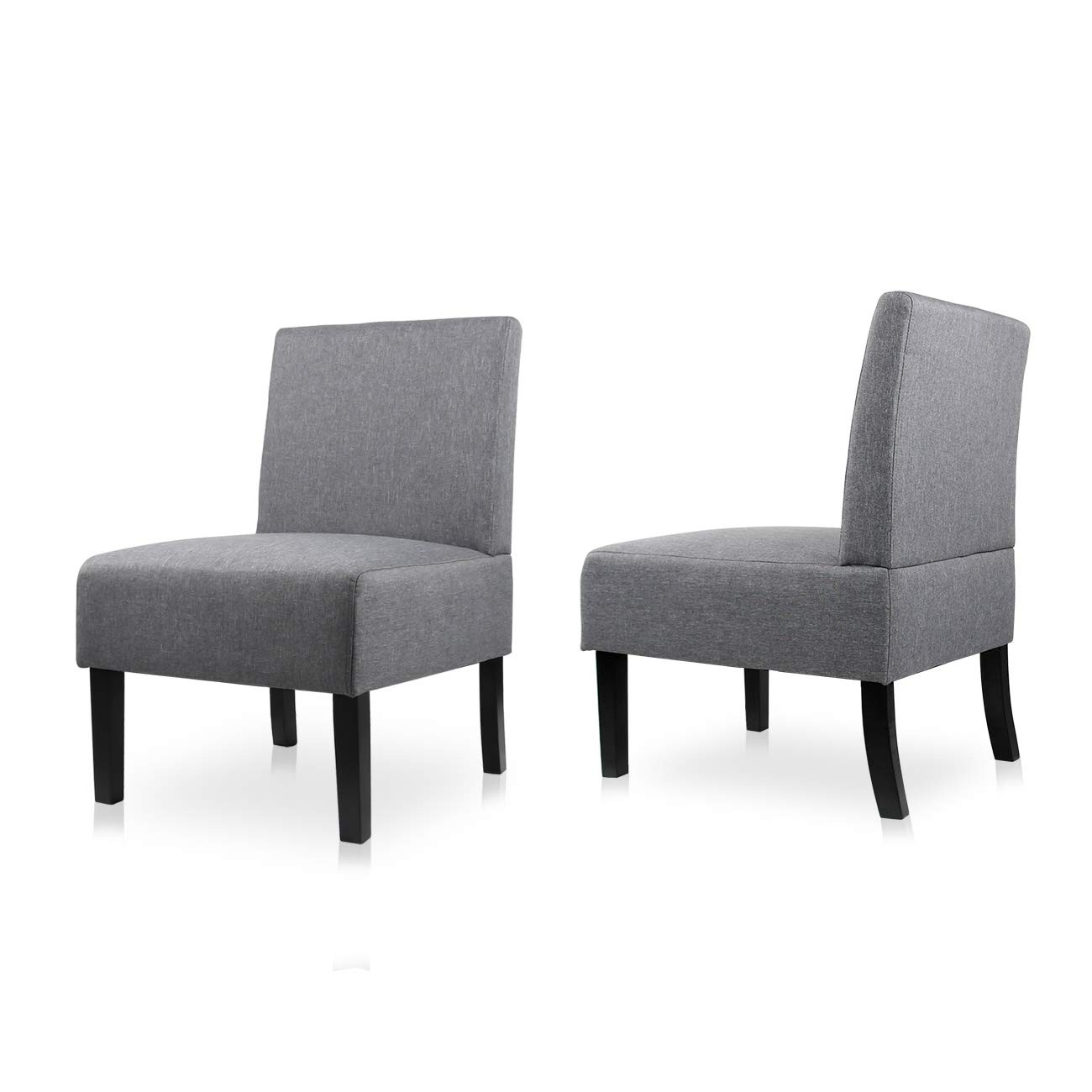 AODAILIHB Armless Accent Chair Modern Fabric Printing Leisure Chair Single Sofa Deco Living Room Bedroom Office Armless Chair