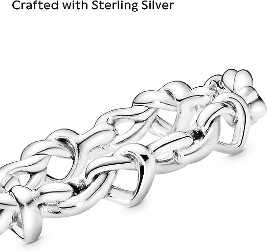 PANDORA Jewelry Knotted Hearts Sterling Silver Ring